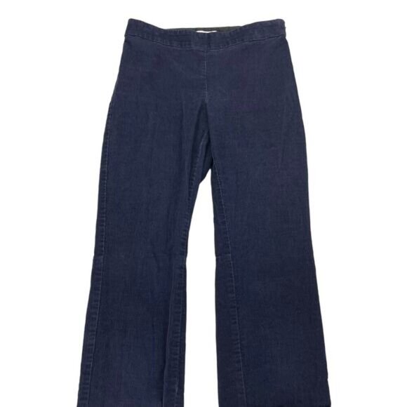 BABATON Aritzia Mitch Corduroy Mid Rise Slim Leg Ankle Pant Sz 0 Blue - Picture 3 of 6